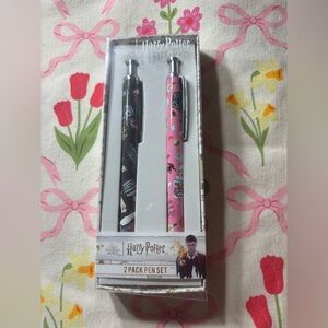 New Harry Potter 2-Pack Ballpoint Pen Set - Black & Pink